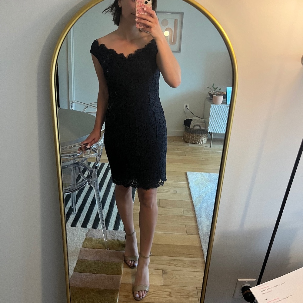 Navy lace dress